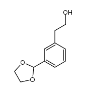 2-[3-(2-hydroxyethyl)phenyl]-1,3-dioxolane结构式