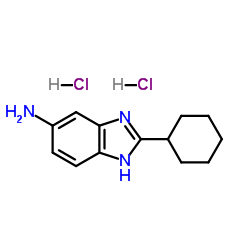 2-CYCLOHEXYL-1 H-BENZOIMIDAZOL-5-YLAMINE DIHYDROCHLORIDE Structure