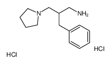 2-benzyl-3-pyrrolidin-1-ylpropan-1-amine,dihydrochloride结构式