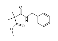 2,2-dimethyl-3-oxo-3-phenylmethylamino-propanoic acid methyl ester结构式