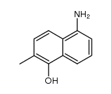 5-氨基-2-甲基萘-1-醇结构式