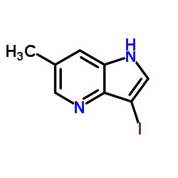 3-Iodo-6-Methoxy-4-azaindole结构式