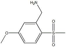 2-甲磺酰基-5-甲氧基苄胺结构式