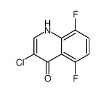 3-Chloro-5,8-difluoro-4-hydroxyquinoline结构式