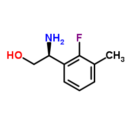 (2S)-2-Amino-2-(2-fluoro-3-methylphenyl)ethanol结构式