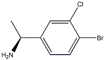 (1S)-1-(4-BROMO-3-CHLOROPHENYL)ETHYLAMINE结构式