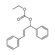 1,3-diphenylprop-2-enyl ethyl carbonate结构式