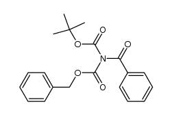 benzyl tert-butyl N-benzoyliminodicarbonate Structure