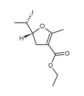 (R)-ethyl 5-((S)-1-iodoethyl)-2-methyl-4,5-dihydrofuran-3-carboxylate结构式