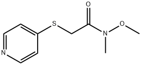 N-methoxy-N-methyl-2-(pyridin-4-ylsulfanyl)acetamide picture