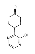 4-(3-chloropyrazin-2-yl)cyclohexanone Structure