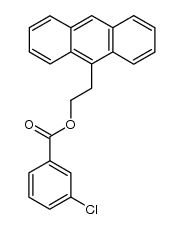 β-(9-Anthryl)ethyl-m-chlorobenzoate结构式