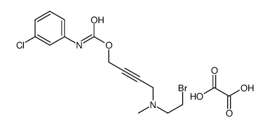 4-[2-bromoethyl(methyl)amino]but-2-ynyl N-(3-chlorophenyl)carbamate,oxalic acid结构式