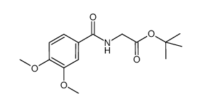 tert-butyl (3,4-dimethoxybenzoyl)glycinate结构式