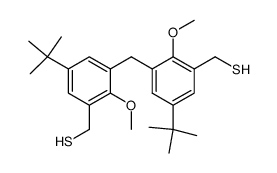 Bis<5-tert-butyl-(3-mercaptomethyl)-2-methoxyphenyl>methane Structure