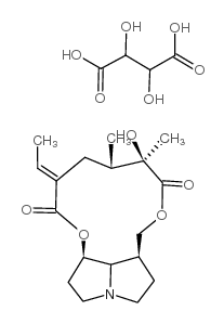 Senecionan-11,16-dione, 1,2-dihydro-12-hydroxy-, (1alpha)-, (R-(R*,R*))-2,3-dihydroxybutanedioate (1:1) salt structure