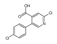 2-chloro-5-(4-chlorophenyl)pyridine-4-carboxylic acid Structure