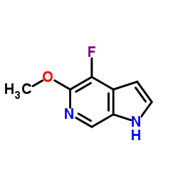 1H-Pyrrolo[2,3-c]pyridine, 4-fluoro-5-Methoxy-结构式