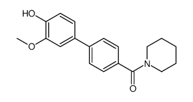 [4-(4-hydroxy-3-methoxyphenyl)phenyl]-piperidin-1-ylmethanone结构式