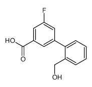 3-fluoro-5-[2-(hydroxymethyl)phenyl]benzoic acid结构式