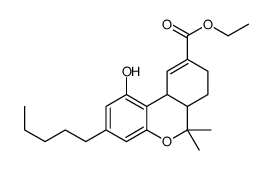 (-)-11-Nor-Δ9-Tetrahydro Cannabinol-9-carboxylic Acid结构式