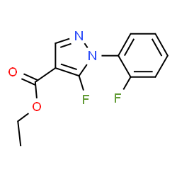 ETHYL5-FLUORO-1-(2-FLUOROPHENYL)-1H-PYRAZOLE-4-CARBOXYLATE structure