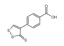 4-(3-thioxo-3H-1,2-dithiol-4-yl)benzoic acid结构式