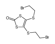 4,5-Bis-(2-bromo-ethylsulfanyl)-[1,3]dithiol-2-one结构式