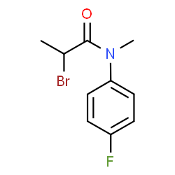 2-溴-N-(4-氟苯基)-N-甲基丙酰胺结构式