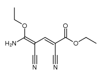 Ethyl 5-amino-2,4-dicyano-5-ethoxy-2,4-pentadienoate Structure