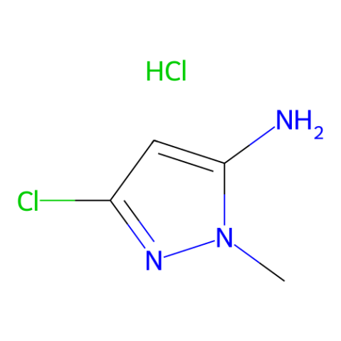 5-chloro-2-methylpyrazol-3-amine,hydrochloride结构式