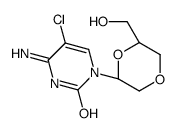 4-amino-5-chloro-1-[(2R,6R)-6-(hydroxymethyl)-1,4-dioxan-2-yl]pyrimidin-2-one Structure