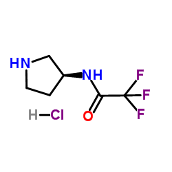 (3S)-(-)-3-(Trifluoroacetamido)pyrrolidine hydrochloride structure