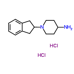 1-(2,3-Dihydro-1H-inden-2-yl)-4-piperidinamine dihydrochloride结构式