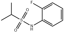 N-(2-氟苯基)丙烷-2-磺酰胺结构式