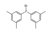 bis(3,5-dimethylphenyl)bromophosphine结构式