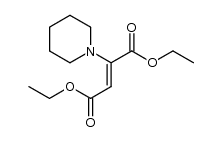 diethyl (Z)-2-(piperidine-1-yl)-2-butenedioate结构式