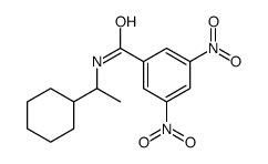 N-(1-cyclohexylethyl)-3,5-dinitrobenzamide结构式
