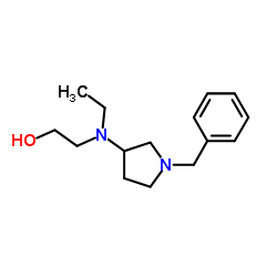 2-[(1-Benzyl-3-pyrrolidinyl)(ethyl)amino]ethanol结构式