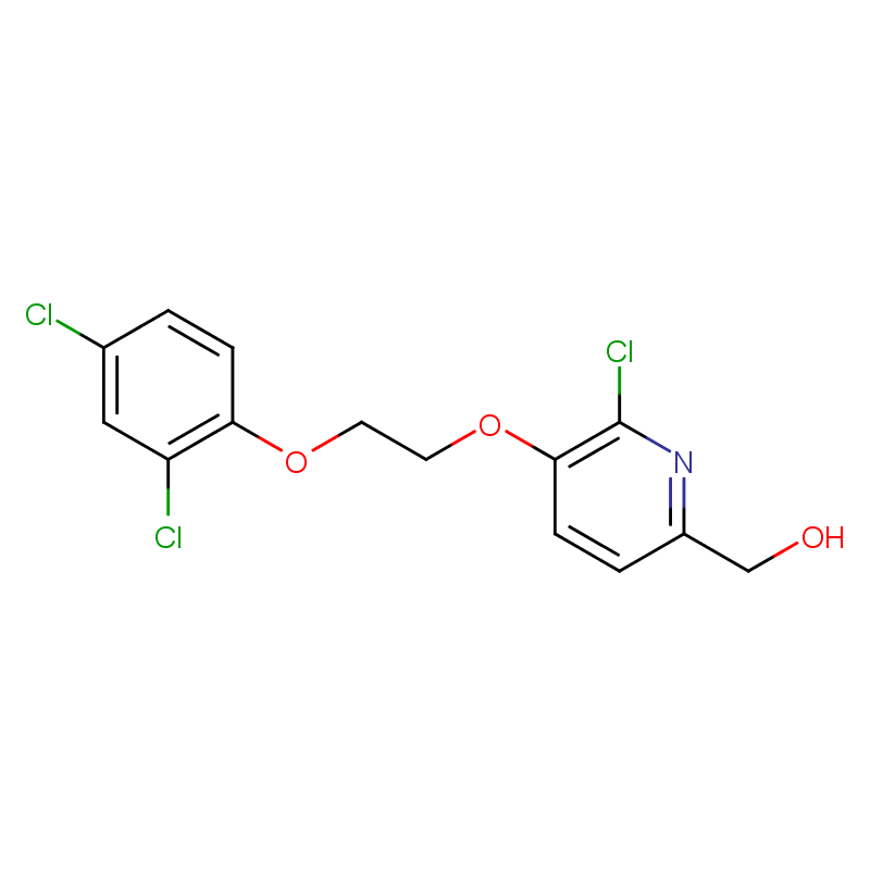 [6-chloro-5-[2-(2,4-dichlorophenoxy)ethoxy]-2-pyridinyl]methanol Structure