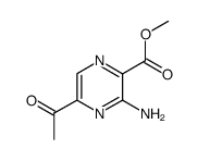 Pyrazinecarboxylic acid, 5-acetyl-3-amino-, methyl ester (9CI) Structure