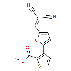 Methyl 3-[5-(2,2-dicyanovinyl)-2-furyl]-2-thiophenecarboxylate Structure
