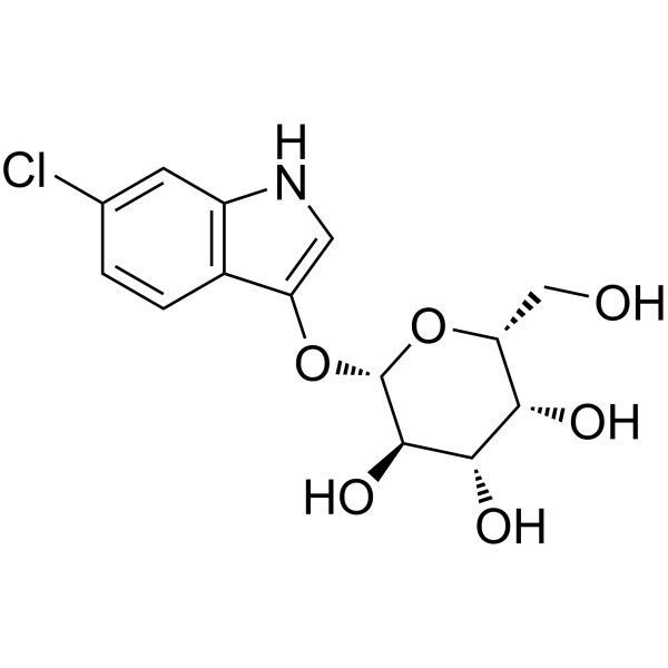 6-氯-3-吲哚-β-D-半乳糖皮蒽(约含13%乙酸乙酯)[用于生化研究]图片