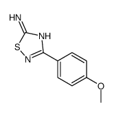 3-(4-methoxyphenyl)-1,2,4-thiadiazol-5-amine结构式