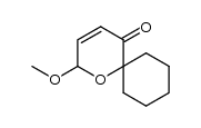 2-Methoxy-1-oxaspiro[5.5]undec-3-ene-5-one结构式
