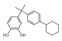 4-[2-(4-cyclohexylphenyl)propan-2-yl]benzene-1,2-diol结构式