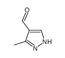 5-Methyl-1H-pyrazole-4-carbaldehyde结构式