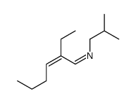 2-ethyl-N-(2-methylpropyl)hex-2-en-1-imine Structure