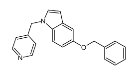 5-phenylmethoxy-1-(pyridin-4-ylmethyl)indole Structure