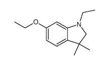 1H-Indole,6-ethoxy-1-ethyl-2,3-dihydro-3,3-dimethyl-(9CI) Structure